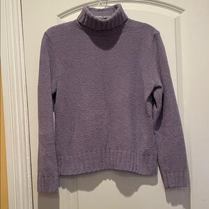 Cozy Lavender Purple Turtleneck Sweater